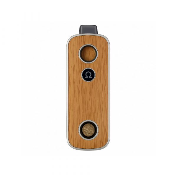 Firefly 2 Plus Oak Silver portable convection vaporizer front view