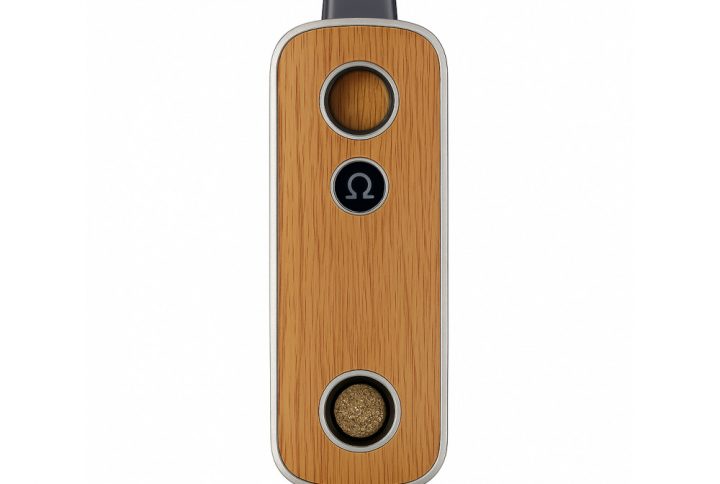 Firefly 2 Plus Oak Silver portable convection vaporizer front view