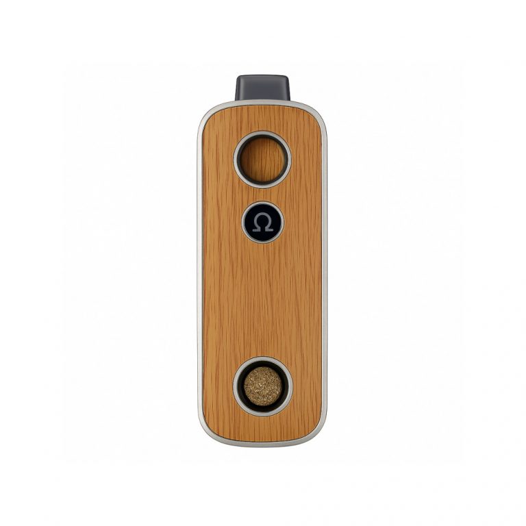 Firefly 2 Plus Oak Silver portable convection vaporizer front view