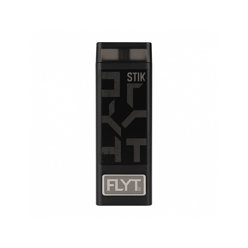 FLYT STiK charging dock with USB wire and full accessory kit laid out