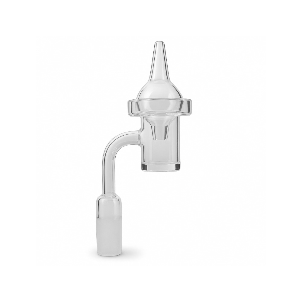 Quartz bubble carb cap included with the Ghetto Banger 14mm female thermal banger