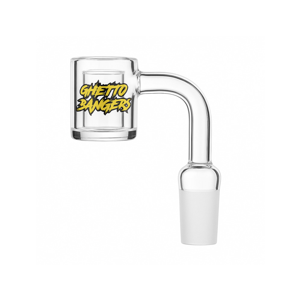 Side view of the Ghetto Banger 25mm outer diameter quartz thermal banger 14mm female joint