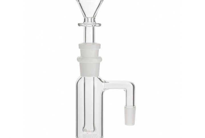 GRAV 14mm 90 degree standard ash catcher with Swiss diffused downstem and funnel bowl