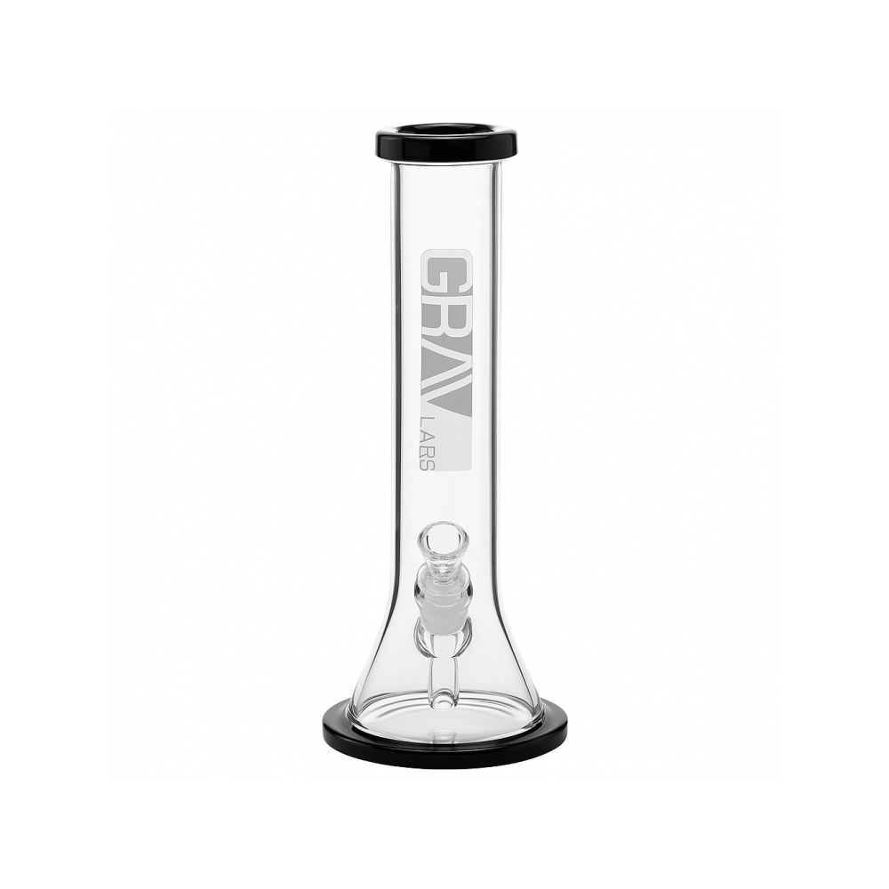 Close-up of the fixed multi-slit diffuser downstem on the Grav Labs 12in water pipe