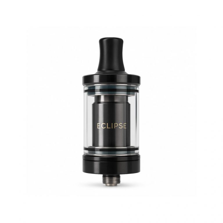Grizzly Eclipse concentrate tank with 510 thread connection on white background