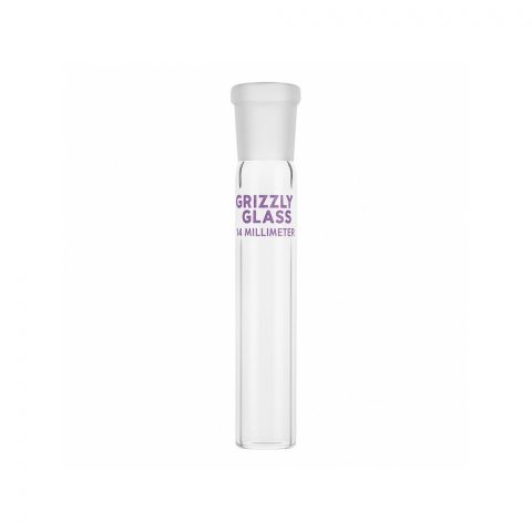 Grizzly Glass Ascent Straight 14mm Water Pipe Adapter on white background