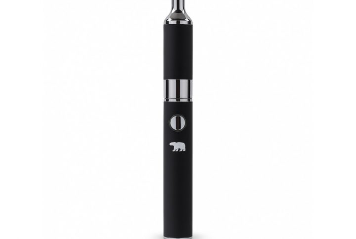 Grizzly Honey Dab Pen Yocan Black shown with ceramic donut and dual quartz coil atomisers