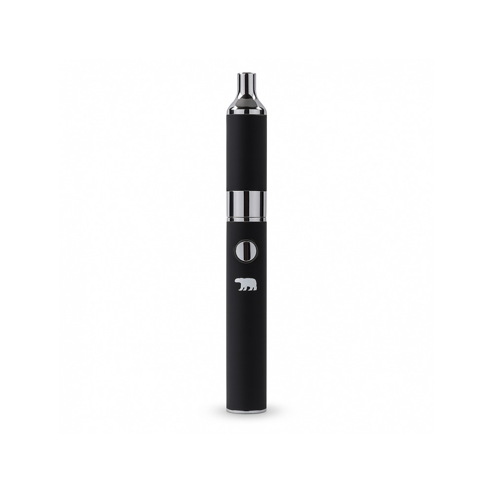 Grizzly Honey Dab Pen Yocan Black shown with ceramic donut and dual quartz coil atomisers
