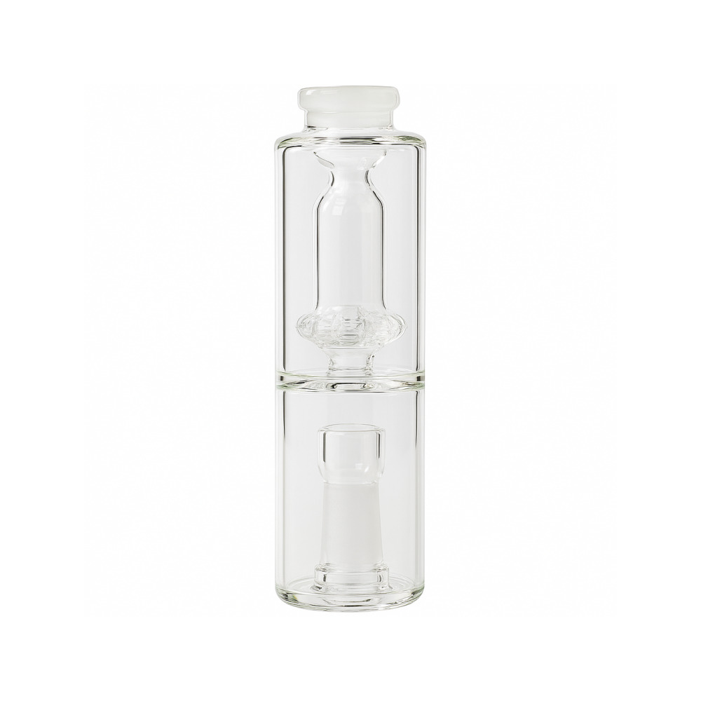 Side view of the Grizzly Originals water tool showing full height with mouthpiece attached