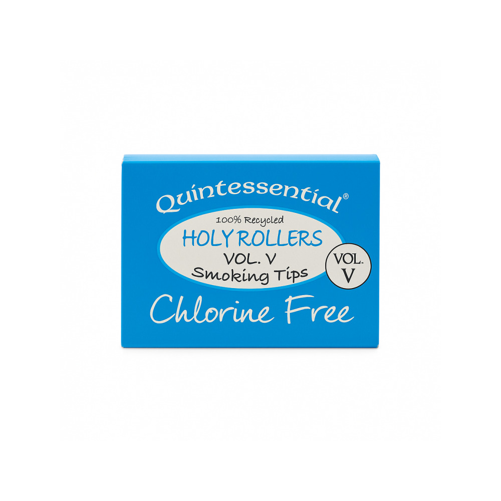 Box of 50 Quintessential Holy Rollers V5 chlorine-free roach tips made in Cornwall England