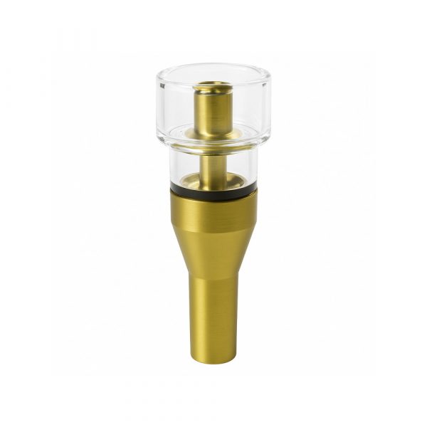 Close-up of 25mm pure quartz dish fitted to the Edit universal titanium nail