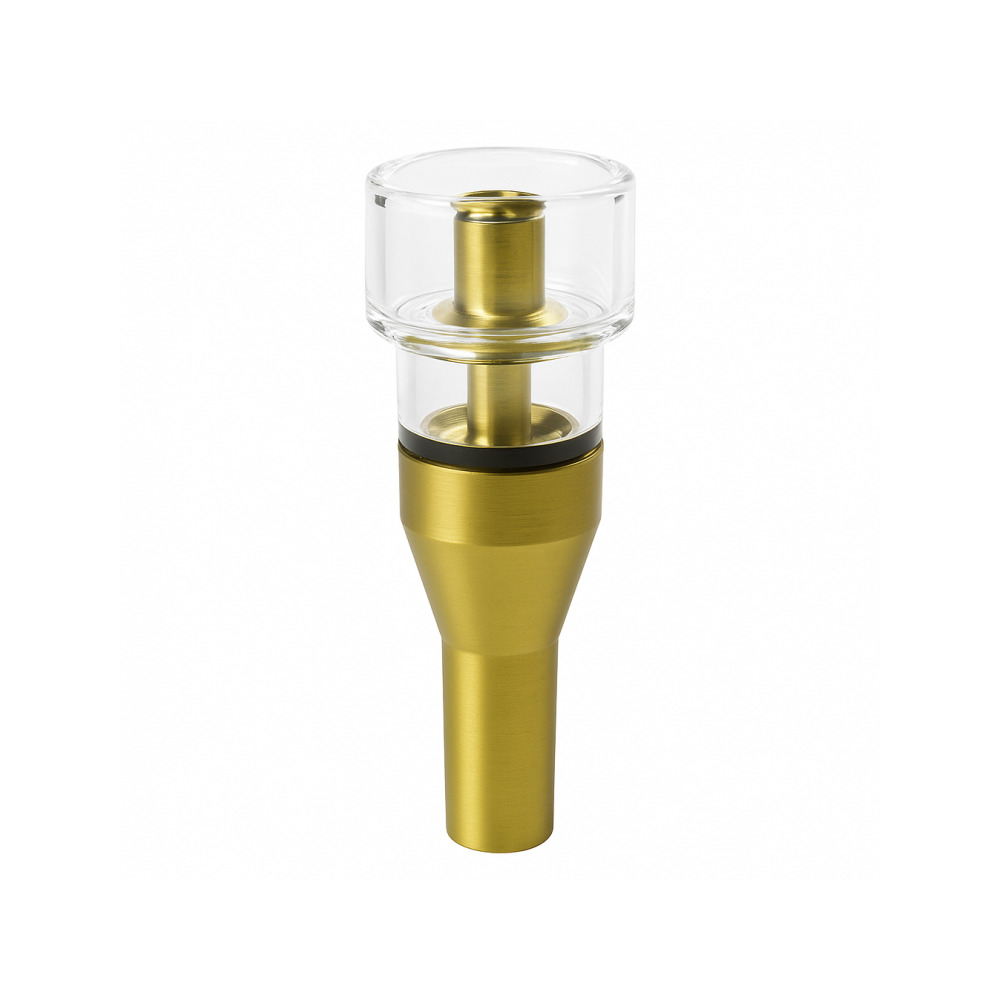 Close-up of 25mm pure quartz dish fitted to the Edit universal titanium nail