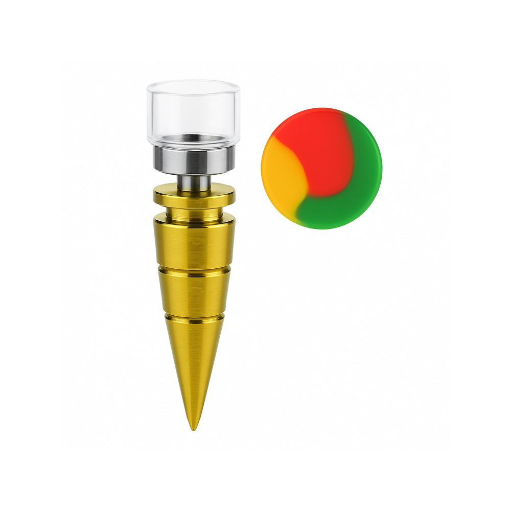 Edit Hybrid Titanium Quartz Nail positioned inside a desktop enail coil