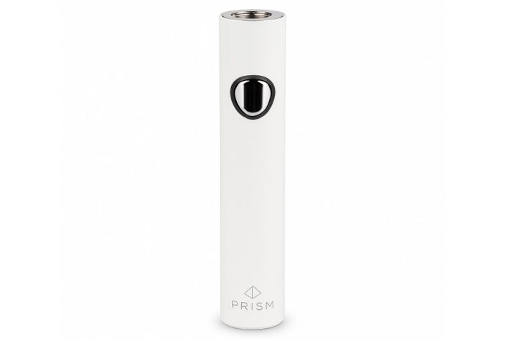 Kandypens Prism Battery in White shown from the front against a clean background