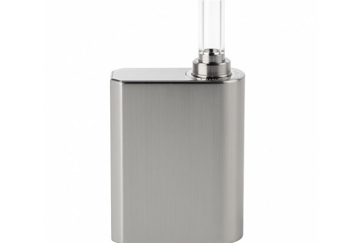 Linx Gaia stainless steel dry herb vaporizer front view