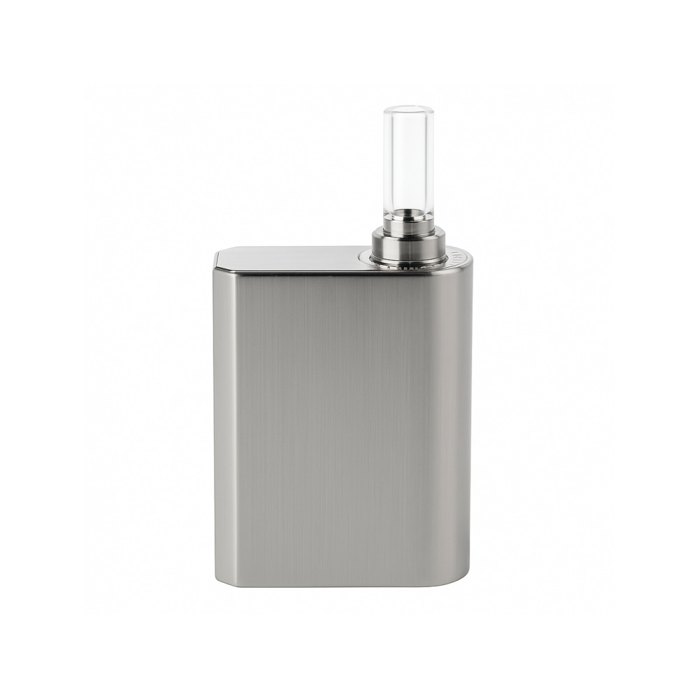 Linx Gaia stainless steel dry herb vaporizer front view