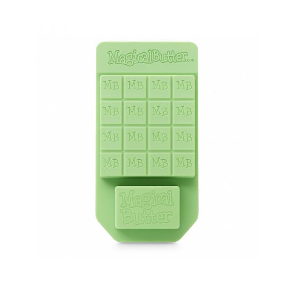 MagicalButter flexible non-stick silicone tray for infused butter and oils, top-down view