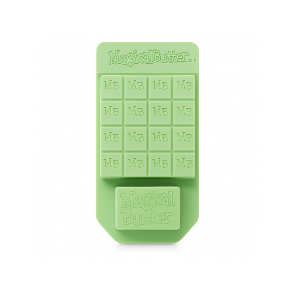 MagicalButter flexible non-stick silicone tray for infused butter and oils, top-down view