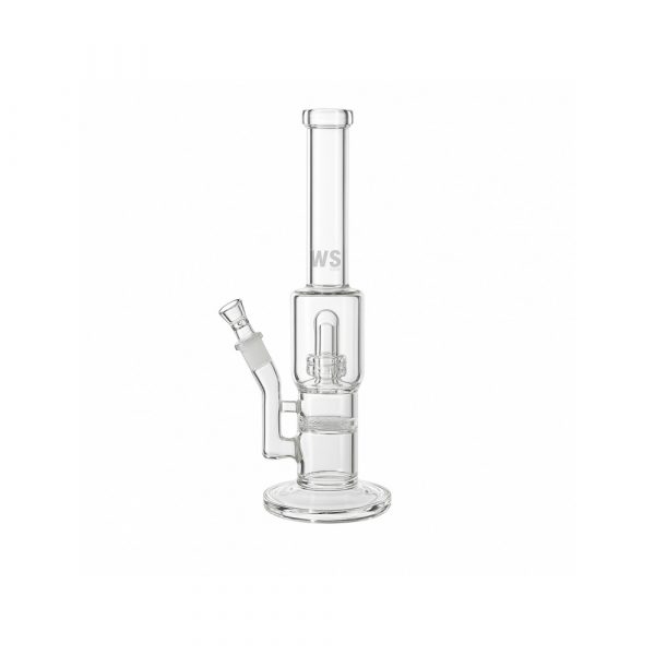 MC Hammer WS-Line triple chamber glass bong by Weed Star, full height view showing all three chambers