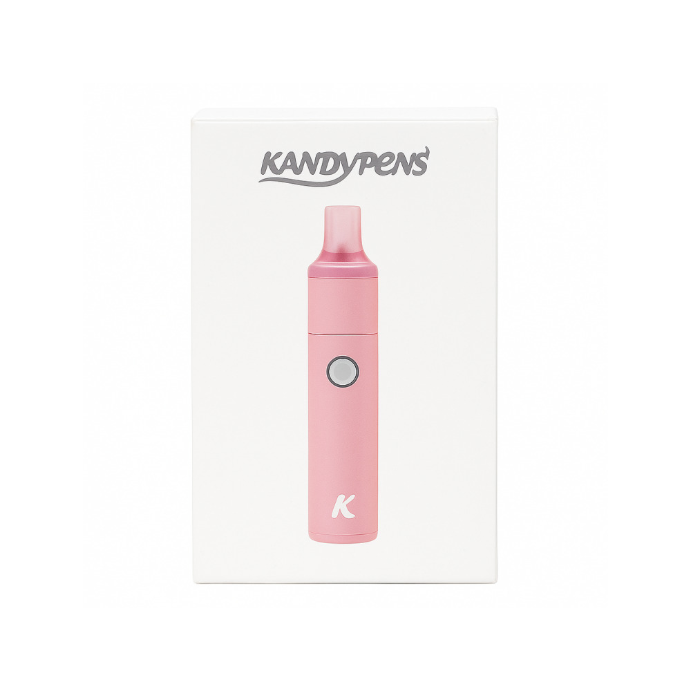 Kandypens Mini vaporizer pink with charging cable and accessories