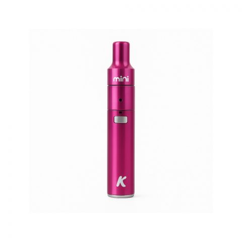 Kandypens Mini wax vaporizer in pink on white background