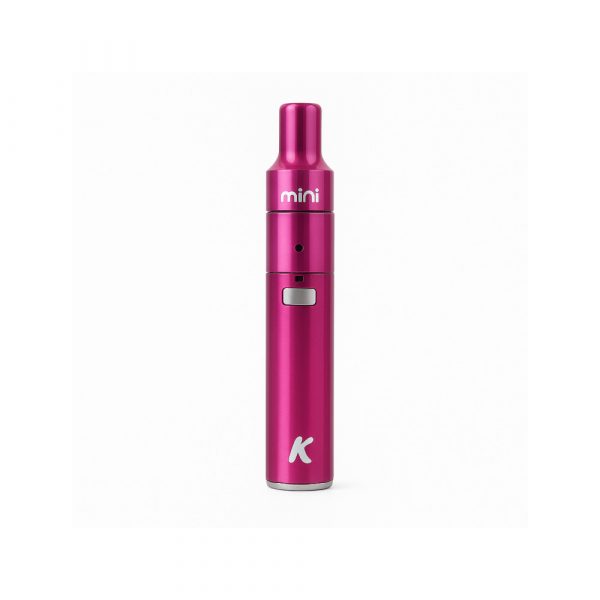 Kandypens Mini wax vaporizer in pink on white background