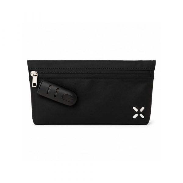 Interior compartments of the PAX smell proof stash bag showing organised storage layout