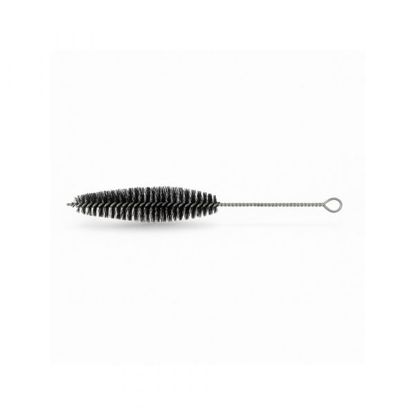 Pipe cleaning brush with oval tip 48cm length and 2cm diameter nylon bristles for bongs and pipes