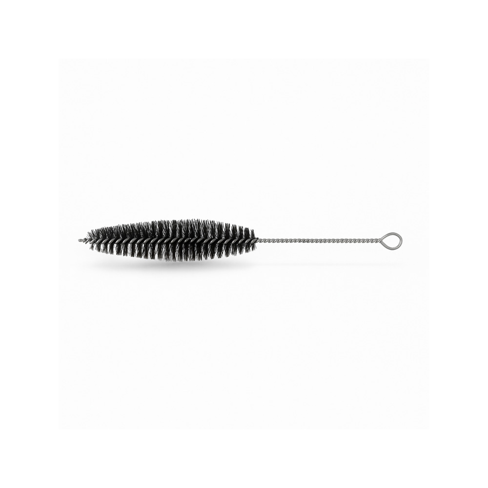 Pipe cleaning brush with oval tip 48cm length and 2cm diameter nylon bristles for bongs and pipes