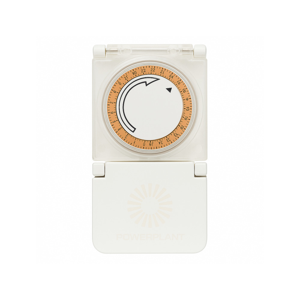 PowerPlant timer in use connected to HID ballast in grow room
