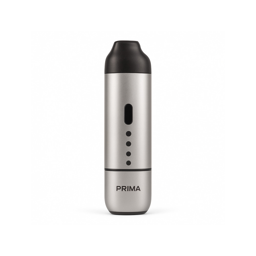Vapir Prima vaporizer temperature control button and LED indicator close-up