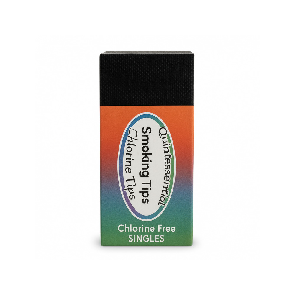Close-up of Quintessential natural chlorine free rolling tips from booklet