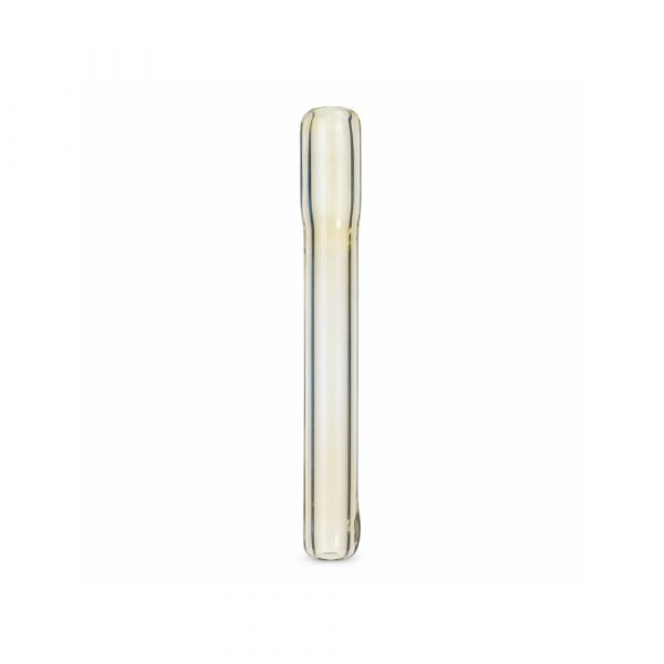 Ryot silver fumed straight one hitter pipe showing colour-changing glass finish