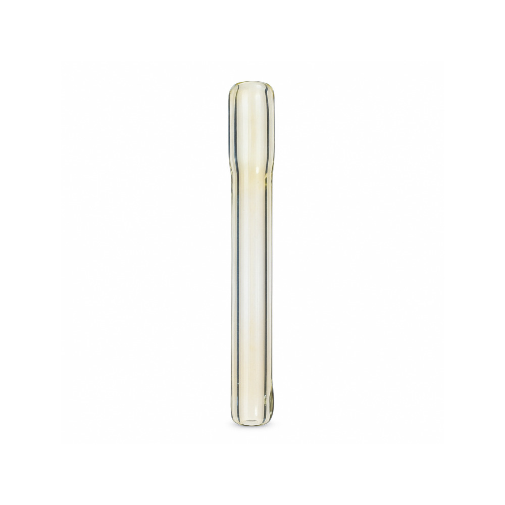 Ryot silver fumed straight one hitter pipe showing colour-changing glass finish