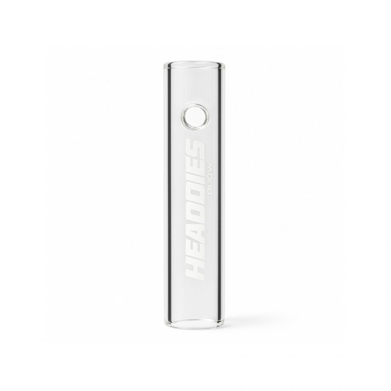 Steamroller pipe by Headdies showing end-carb tube design for dry herb smoking