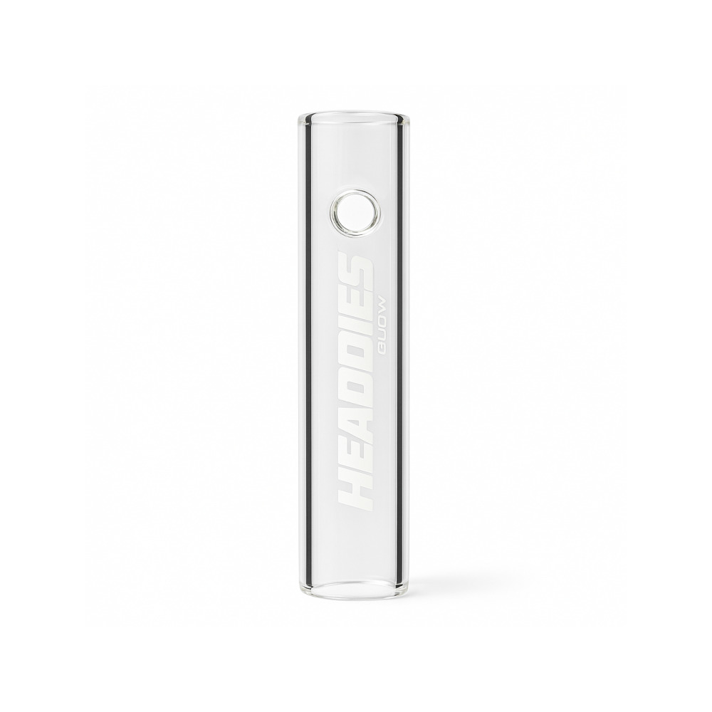 Steamroller pipe by Headdies showing end-carb tube design for dry herb smoking