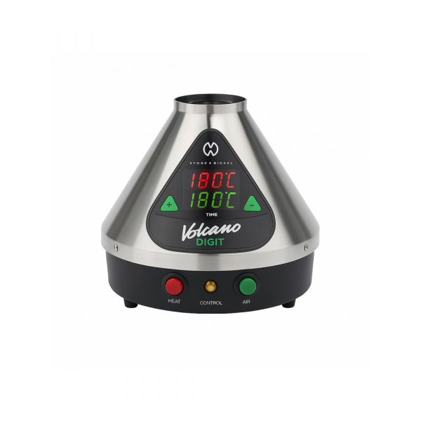 Storz and Bickel Volcano Digital 220v EU desktop vaporiser front view showing digital display and touch controls