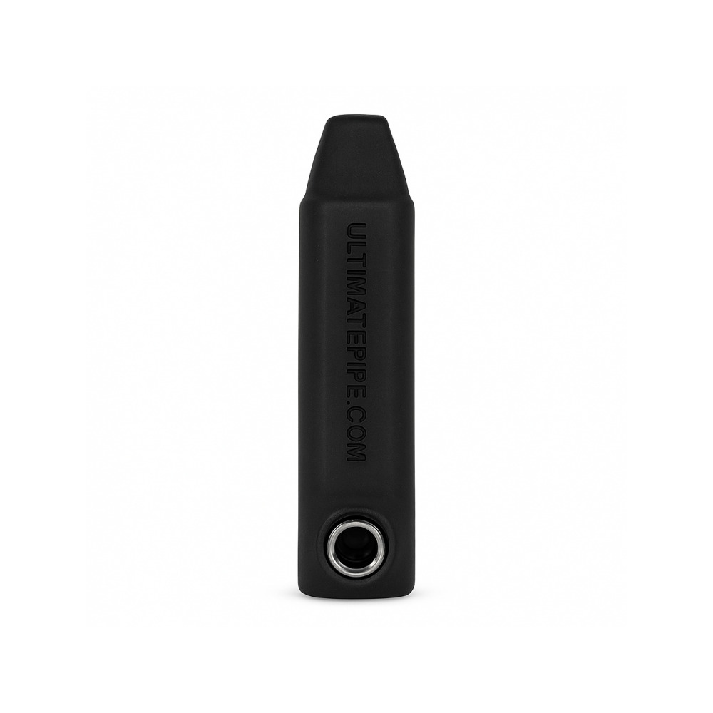 The Ultimate Pipe with medical-grade silicone sleeve and crystal quartz tube for herbs and concentrates