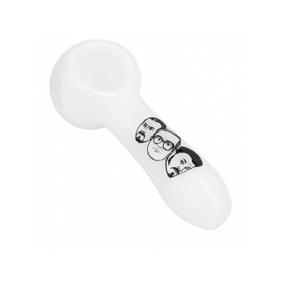 Trailer Park Boys spoon pipe laid flat showing 4-inch compact length