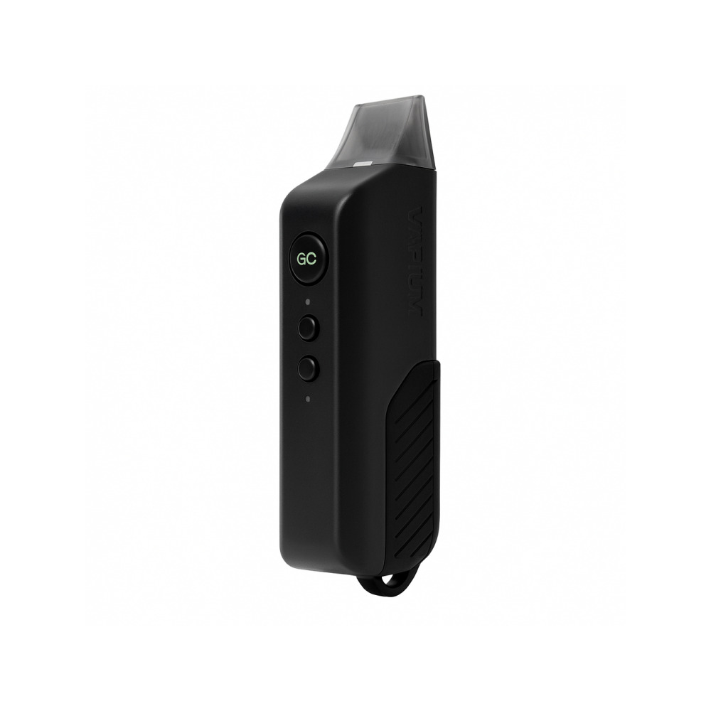 Vapium Summit Plus Sage Green vaporizer magnetic mouthpiece and stainless steel heating chamber detail
