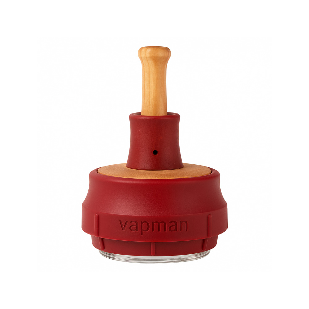 Vapman Classic RedBordeaux vaporizer mouthpiece and spring mechanism close-up detail
