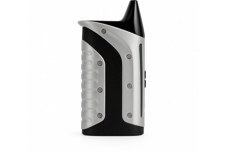 Velax X6 dry herb vaporizer silver compact design front view