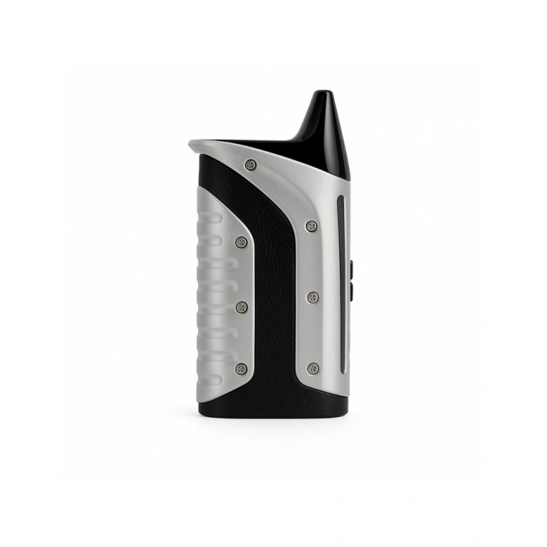 Velax X6 dry herb vaporizer silver compact design front view