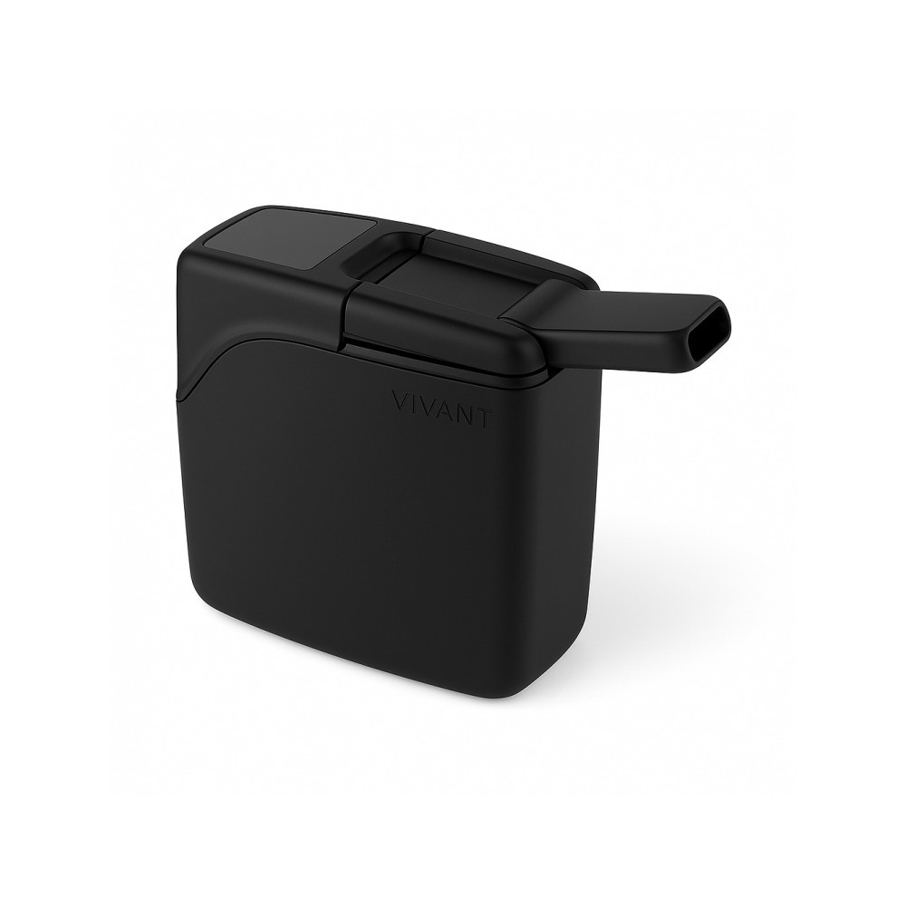 Vivant Ambit portable vaporizer showing USB charging port