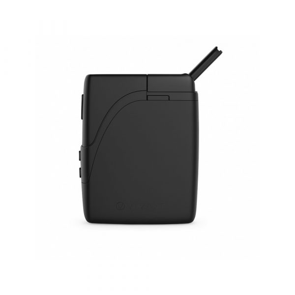 Vivant Ambit dry herb vaporizer in hand showing compact square design