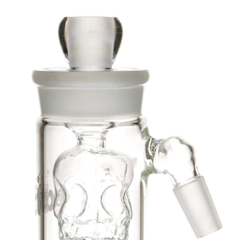 BA15134 Skull Percolator Ash Catcher Clear 18.8mm EDIT1