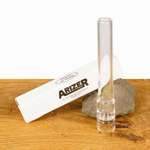 Arizer Glass Mouthpiece 70mm borosilicate glass aroma tube with built-in 4-hole screen for Air and Solo range