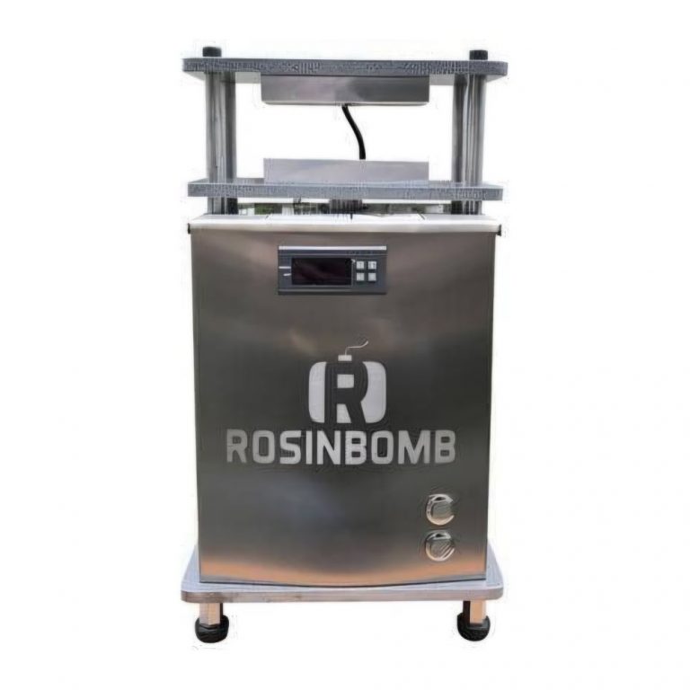 RosinBomb Super Silver M50 motorised rosin press — front view