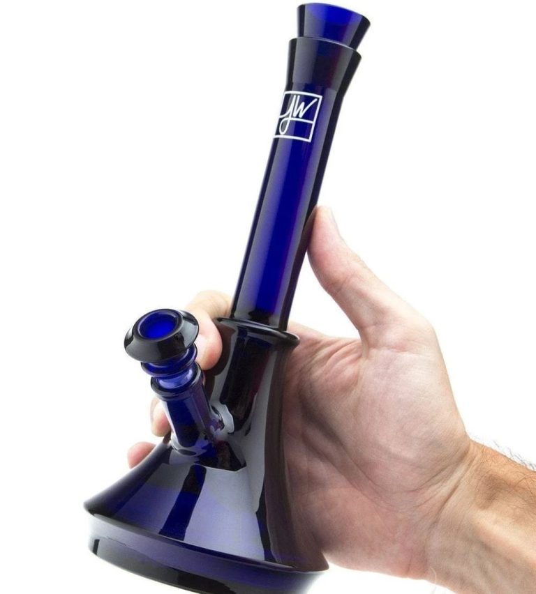 GRAV x Jane West 10 inch Beaker borosilicate glass water pipe with fixed diffused downstem and matching 14mm bowl