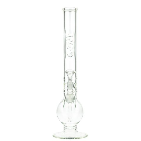 G Spot Bubble Ice Bong 50cm tall with flame polished logo and 18.8mm joint – full view
